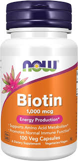Vitamins & Supplements, NOW BIOTIN 1000MCG VITAMIN CAPS